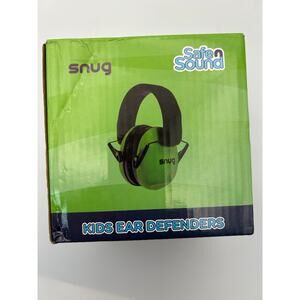 NEW SNUG SAFE N SOUND KIDS EAR DEFENDERS COLOR GREEN OPEN BOX